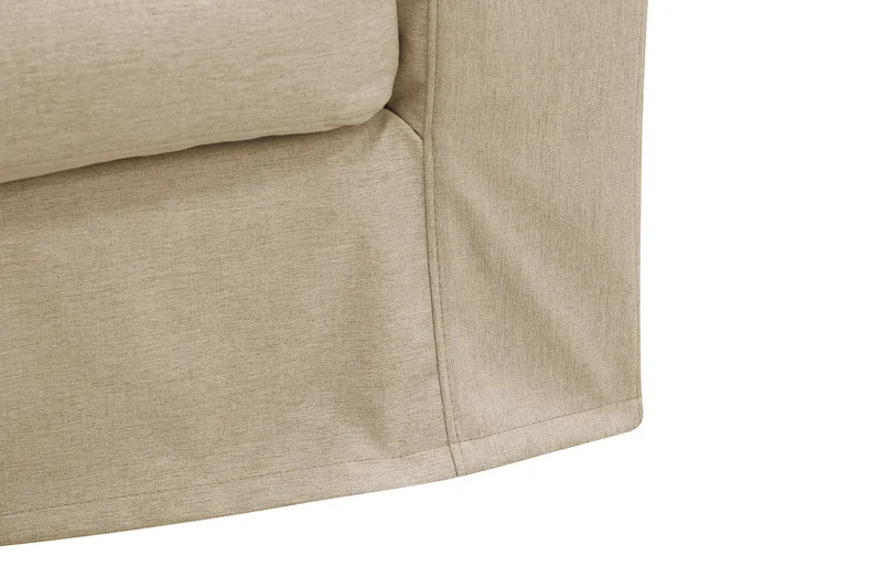 Valencia Extra Deep 3-istuttava sohva irrotettavalla ja pestävällä verhoilulla - Beige - Huonekalut - Sohva - 4:n istuttava sohva