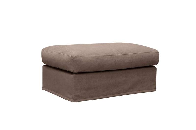 Valencia Extra Deep 5-istuttava sohva + jalkarahi irrotettavalla ja pestävällä verhoilulla - Tummanruskea - Huonekalut - Sohva