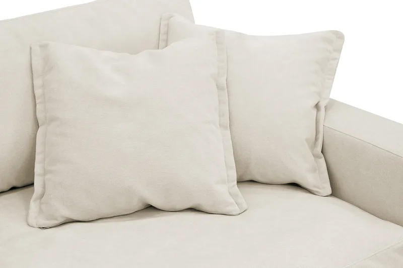 Valencia extra syvä 3-istuttava chenillesohva - Beige - Huonekalut - Sohva - 3:n istuttava sohva