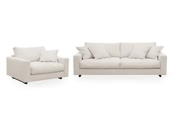 Valencia sohvaryhmä Extra Syvä 3-istuttava sohva + nojatuoli