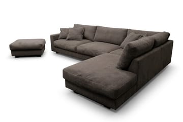 Valencia-sohvaryhmä Extra Syvä 4-istuttava Divaani Oikea + Rahi - Taupe - Huonekalut - Sohva - Sohvaryhmä