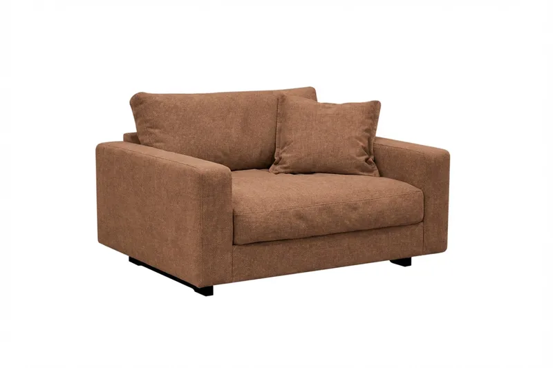 Valencia-sohvaryhmä extra syvä 5-istuttava sohva + nojatuoli chenilleä - Ruosteenruskea - Huonekalut - Sohva - Sohvaryhmä