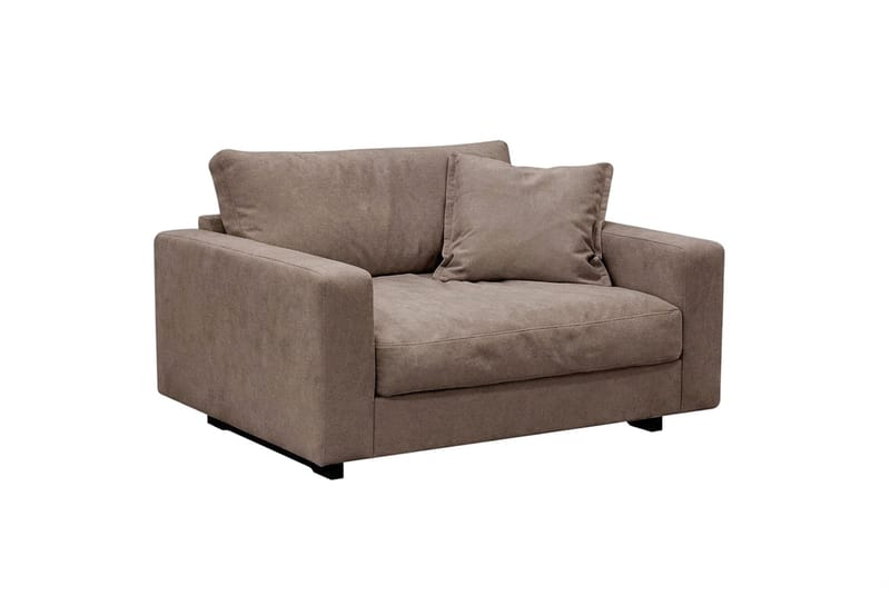 Valencia-sohvaryhmä extra syvä 5-istuttava sohva + nojatuoli chenille-kankaalla - Tummanruskea - Huonekalut - Sohva - Sohvaryhmä