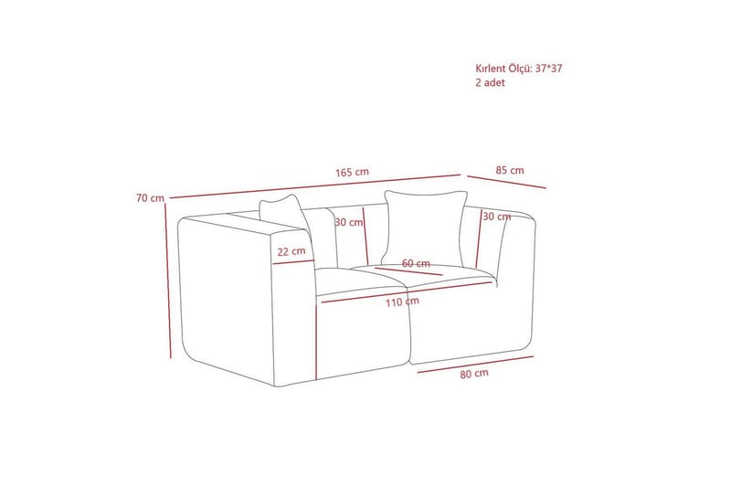 Veyno Sohva 2-sits - Kerma - Huonekalut - Sohva - 2:n istuttava sohva