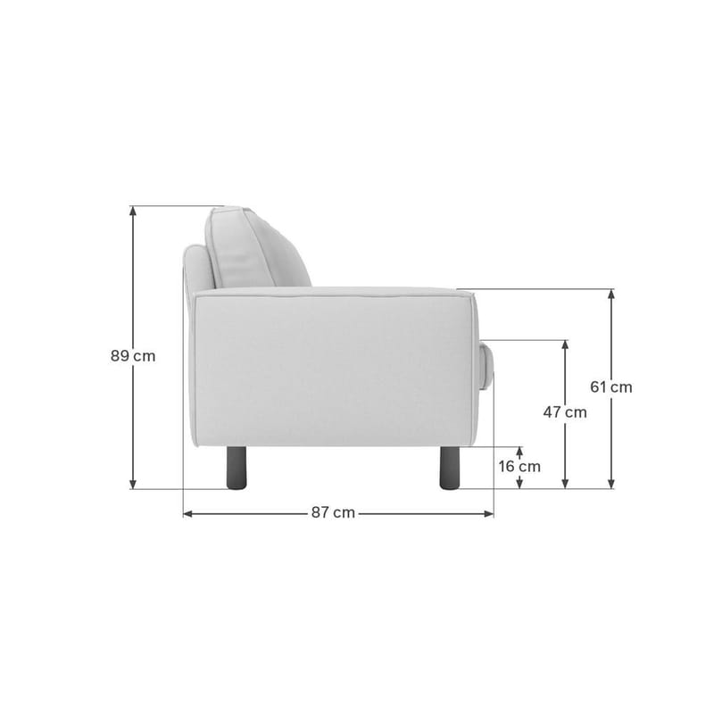 Vilsa 3-istuttava sohva - Monivärinen - Huonekalut - Sohva - 3:n istuttava sohva