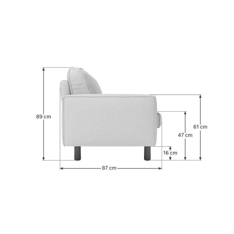 Vilsa 3-istuttava sohva - Vihreä - Huonekalut - Sohva - 3:n istuttava sohva