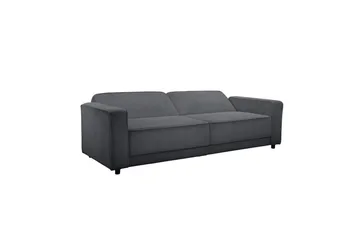 Vuodesohva Allie Antrasiitti, Cordoroy, 81x225x91 cm - Antrasiitti, Cordoroy, 81x225x91 cm - Huonekalut - Sohva - Vuodesohva - 3 istuttava vuodesohva