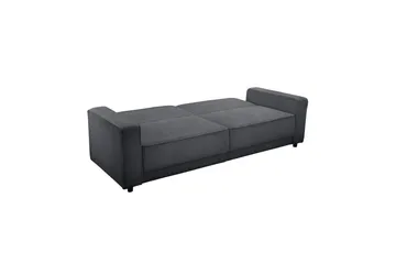 Vuodesohva Allie Antrasiitti, Cordoroy, 81x225x91 cm - Antrasiitti, Cordoroy, 81x225x91 cm - Huonekalut - Sohva - Vuodesohva - 3 istuttava vuodesohva