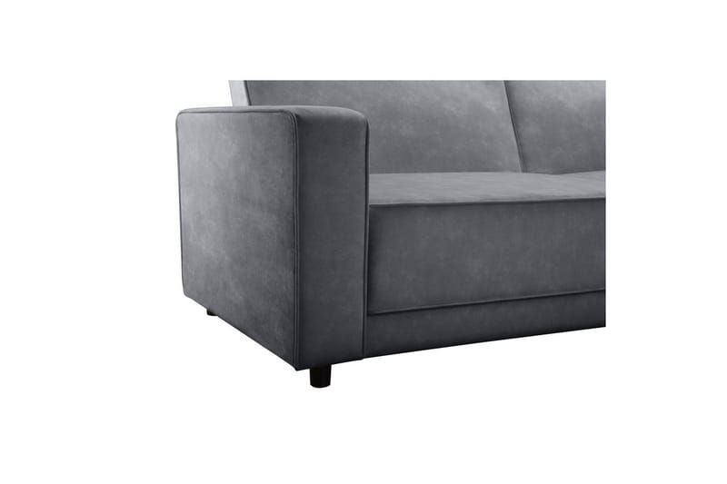 Vuodesohva Allie Antrasiitti, Sametti, 81x225x91 cm - Antrasiitti, Sametti, 81x225x91 cm - Huonekalut - Sohva - Vuodesohva