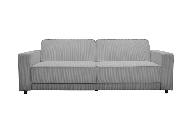 Vuodesohva Allie Harmaa, Cordoroy, 81x225x91 cm, Harmaa, Cordoroy, 81x225x91 cm