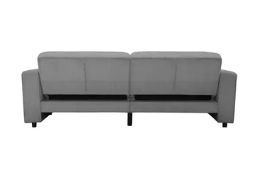 Vuodesohva Allie Harmaa, Cordoroy, 81x225x91 cm - Harmaa, Cordoroy, 81x225x91 cm - Huonekalut - Sohva - Vuodesohva - 3 istuttava vuodesohva