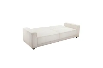 Vuodesohva Allie Kermanvärinen, Cordoroy, 81x225x91 cm - Kermanvärinen, Cordoroy, 81x225x91 cm - Huonekalut - Sohva - Vuodesohva - 3 istuttava vuodesohva