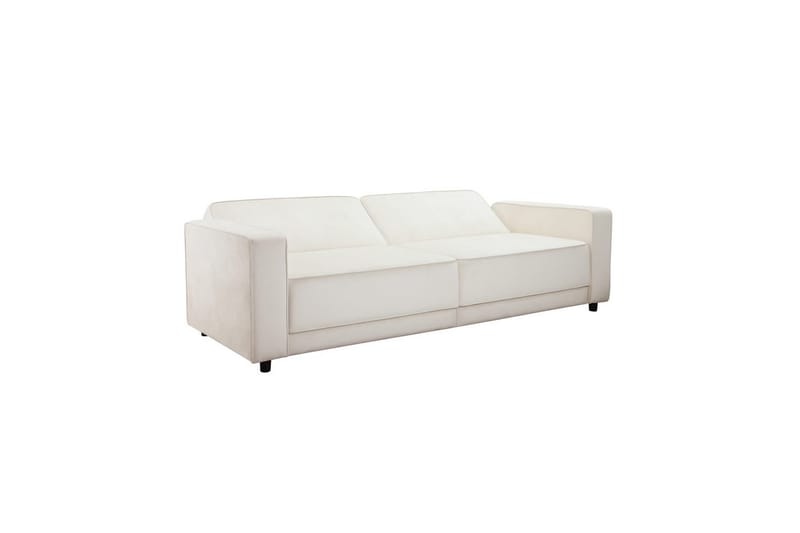 Vuodesohva Allie Kermanvärinen, Sametti, 81x225x91 cm - Kermanvärinen, Sametti, 81x225x91 cm - Huonekalut - Sohva - Vuodesohva - 3 istuttava vuodesohva