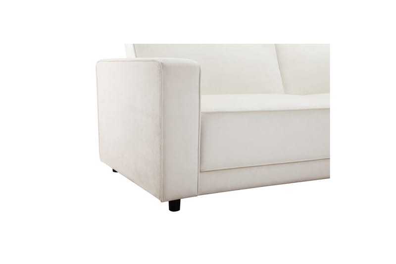 Vuodesohva Allie Kermanvärinen, Sametti, 81x225x91 cm - Kermanvärinen, Sametti, 81x225x91 cm - Huonekalut - Sohva - Vuodesohva - 3 istuttava vuodesohva