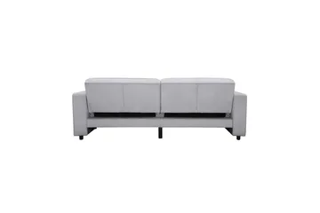 Vuodesohva Allie Vaaleanharmaa, Sametti, 81x225x91 cm - Vaaleanharmaa, Sametti, 81x225x91 cm - Huonekalut - Sohva - Vuodesohva - 3 istuttava vuodesohva