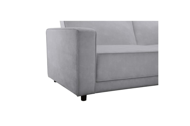 Vuodesohva Allie Vaaleanharmaa, Sametti, 81x225x91 cm - Vaaleanharmaa, Sametti, 81x225x91 cm - Huonekalut - Sohva - Vuodesohva