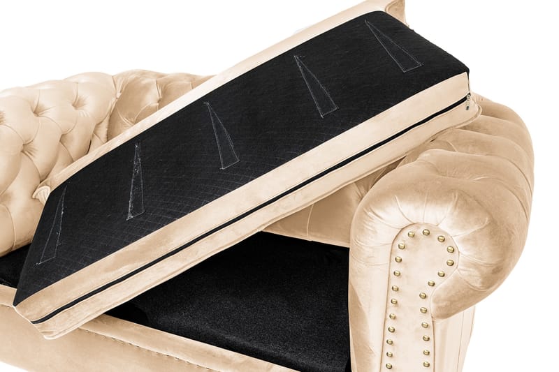Vuodesohva Chesterfield Deluxe 2:n ist - Huonekalut - Sohva - Vuodesohva - 2 istuttava vuodesohva