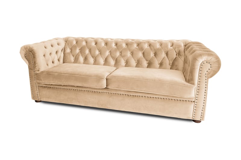 Vuodesohva Chesterfield Deluxe 3:n ist - Huonekalut - Sohva - Vuodesohva - 3 istuttava vuodesohva