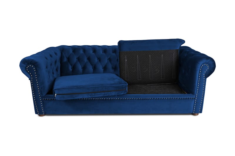 Vuodesohva Chesterfield Deluxe 3:n ist - Huonekalut - Sohva - Vuodesohva - 3 istuttava vuodesohva