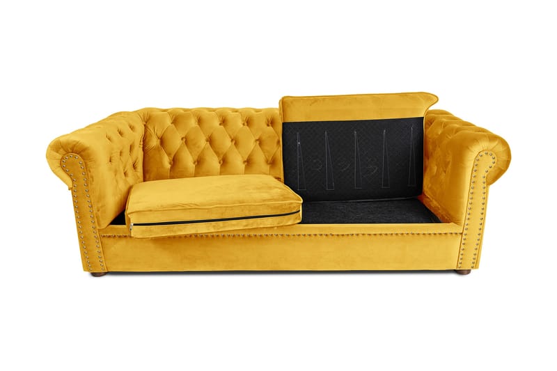 Vuodesohva Chesterfield Deluxe 3:n ist - Huonekalut - Sohva - Vuodesohva - 3 istuttava vuodesohva