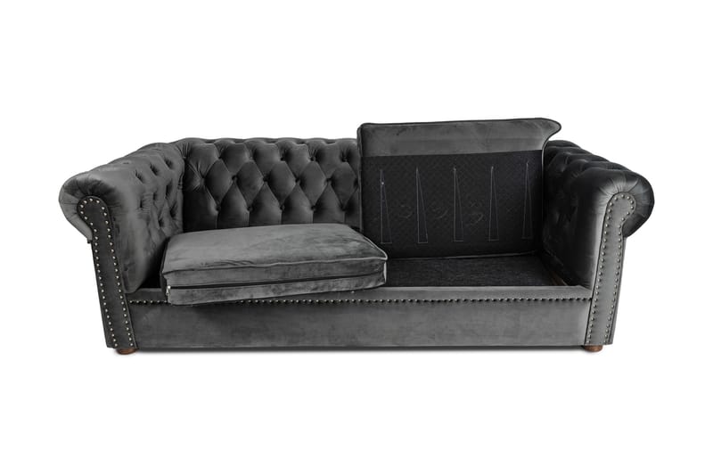 Vuodesohva Chesterfield Deluxe 3:n ist - 3 istuttava vuodesohva - Vuodesohva