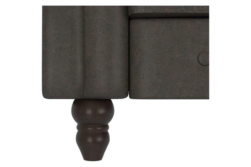 Vuodesohva Felix 236x87x83 cm, Antrasiitti, Mikrokuitu/Puu/Metalli - 236x87x83 cm, Antrasiitti, Mikrokuitu/Puu/Metalli - Huonekalut - Sohva - Vuodesohva - 3 istuttava vuodesohva