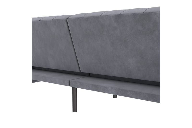 Vuodesohva Felix 236x87x83 cm, Antrasiitti, Sametti - 236x87x83 cm, Antrasiitti, Sametti - Huonekalut - Sohva - Vuodesohva