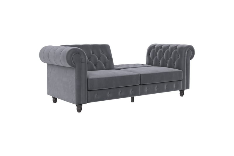 Vuodesohva Felix 236x87x83 cm, Antrasiitti, Sametti - 236x87x83 cm, Antrasiitti, Sametti - Huonekalut - Sohva - Vuodesohva