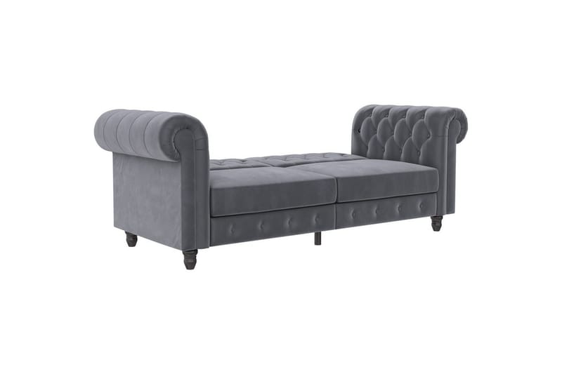 Vuodesohva Felix 236x87x83 cm, Antrasiitti, Sametti - 236x87x83 cm, Antrasiitti, Sametti - Huonekalut - Sohva - Vuodesohva