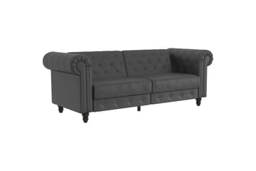 Vuodesohva Felix 236x87x83 cm, Harmaa, PU/Puu/Metalli