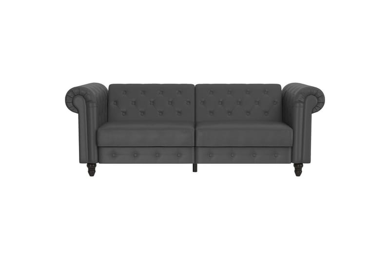 Vuodesohva Felix 236x87x83 cm, Harmaa, PU/Puu/Metalli - 236x87x83 cm, Harmaa, PU/Puu/Metalli - Huonekalut - Sohva - Vuodesohva