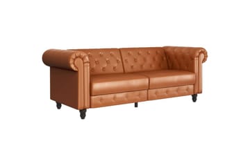 Vuodesohva Felix 236x87x83 cm, Konjakki, PU/Puu/Metalli