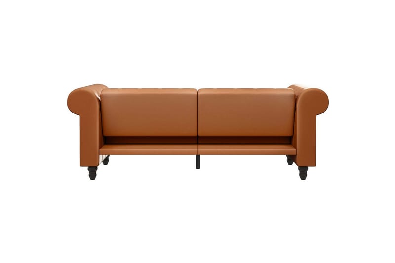 Vuodesohva Felix 236x87x83 cm, Konjakki, PU/Puu/Metalli - 236x87x83 cm, Konjakki, PU/Puu/Metalli - Huonekalut - Sohva - Vuodesohva