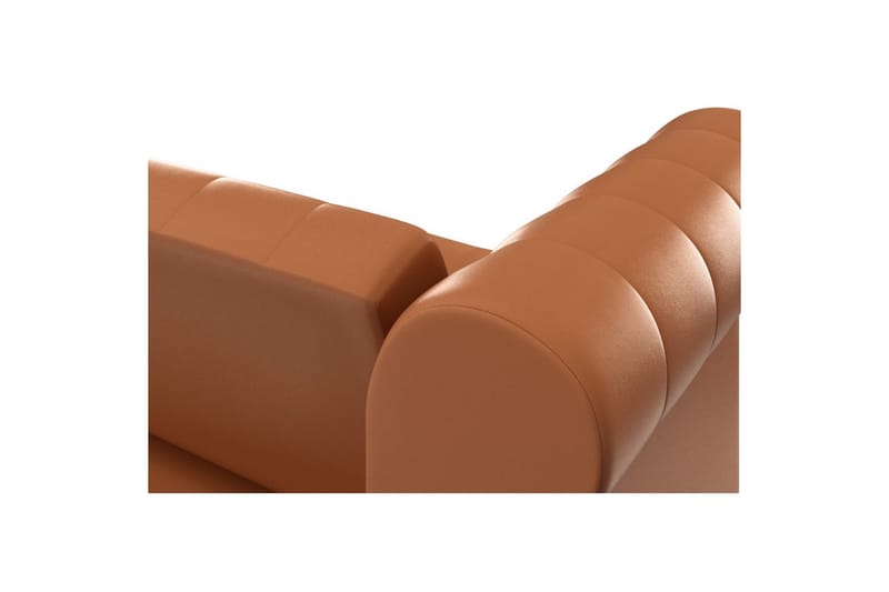 Vuodesohva Felix 236x87x83 cm, Konjakki, PU/Puu/Metalli - 236x87x83 cm, Konjakki, PU/Puu/Metalli - Huonekalut - Sohva - Vuodesohva