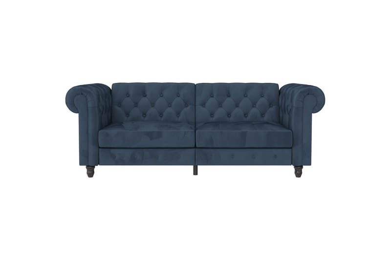 Vuodesohva Felix 236x87x83 cm, Sininen, Sametti - 236x87x83 cm, Sininen, Sametti - Huonekalut - Sohva - Vuodesohva