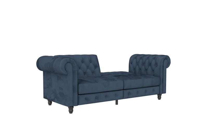 Vuodesohva Felix 236x87x83 cm, Sininen, Sametti - 236x87x83 cm, Sininen, Sametti - Huonekalut - Sohva - Vuodesohva