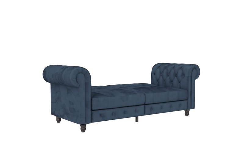 Vuodesohva Felix 236x87x83 cm, Sininen, Sametti - 236x87x83 cm, Sininen, Sametti - Huonekalut - Sohva - Vuodesohva