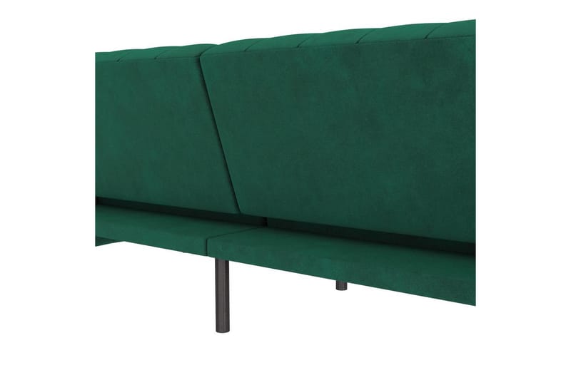 Vuodesohva Felix 236x87x83 cm, Tummanvihreä, Sametti - 236x87x83 cm, Tummanvihreä, Sametti - Huonekalut - Sohva - Vuodesohva