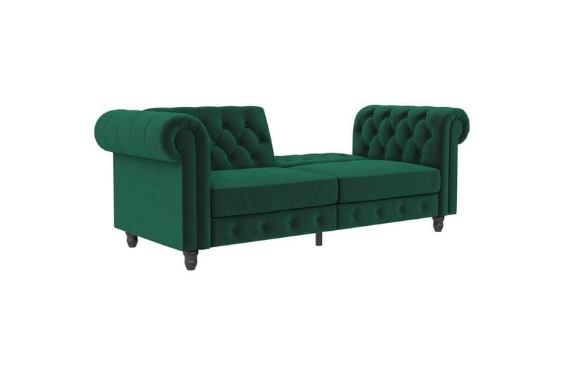Vuodesohva Felix 236x87x83 cm, Tummanvihreä, Sametti - 236x87x83 cm, Tummanvihreä, Sametti - Huonekalut - Sohva - Vuodesohva
