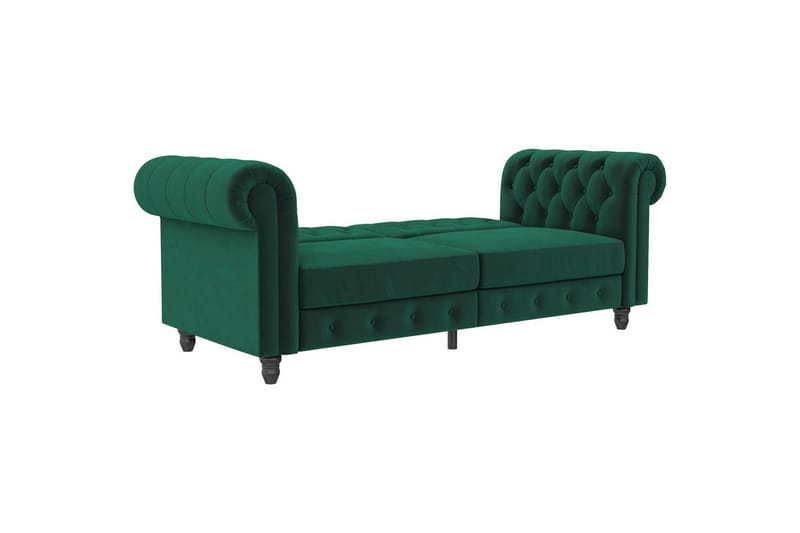 Vuodesohva Felix 236x87x83 cm, Tummanvihreä, Sametti - 236x87x83 cm, Tummanvihreä, Sametti - Huonekalut - Sohva - Vuodesohva