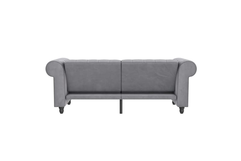 Vuodesohva Felix 236x87x83 cm, Vaaleanharmaa, Sametti - 236x87x83 cm, Vaaleanharmaa, Sametti - Huonekalut - Sohva - Vuodesohva