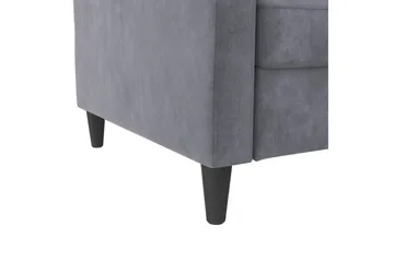 Vuodesohva Hartford 203x83x82 cm, Antrasiitti, Sametti - 203x83x82 cm, Antrasiitti, Sametti - Huonekalut - Sohva - Vuodesohva - 3 istuttava vuodesohva