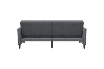 Vuodesohva Hartford 203x83x82 cm, Antrasiitti, Sametti - 203x83x82 cm, Antrasiitti, Sametti - Huonekalut - Sohva - Vuodesohva - 3 istuttava vuodesohva