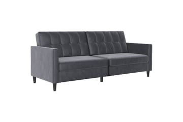 Vuodesohva Hartford 203x83x82 cm, Antrasiitti, Sametti