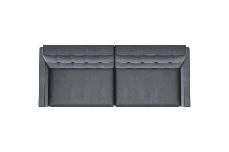 Vuodesohva Hartford 203x83x82 cm, Antrasiitti, Sametti - 203x83x82 cm, Antrasiitti, Sametti - Huonekalut - Sohva - Vuodesohva