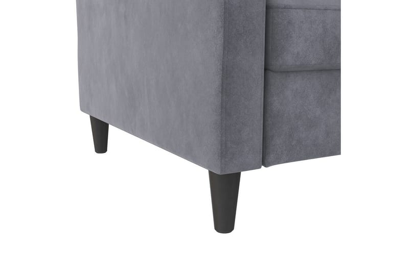Vuodesohva Hartford 203x83x82 cm, Antrasiitti, Sametti - 203x83x82 cm, Antrasiitti, Sametti - Huonekalut - Sohva - Vuodesohva