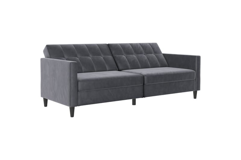 Vuodesohva Hartford 203x83x82 cm, Antrasiitti, Sametti - 203x83x82 cm, Antrasiitti, Sametti - Huonekalut - Sohva - Vuodesohva