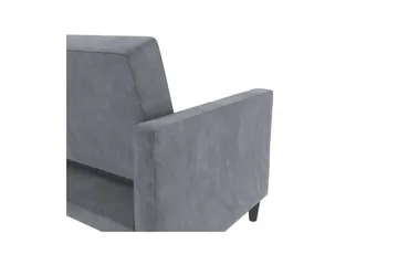 Vuodesohva Hartford 203x83x82 cm, Antrasiitti, Sametti - 203x83x82 cm, Antrasiitti, Sametti - Huonekalut - Sohva - Vuodesohva - 3 istuttava vuodesohva
