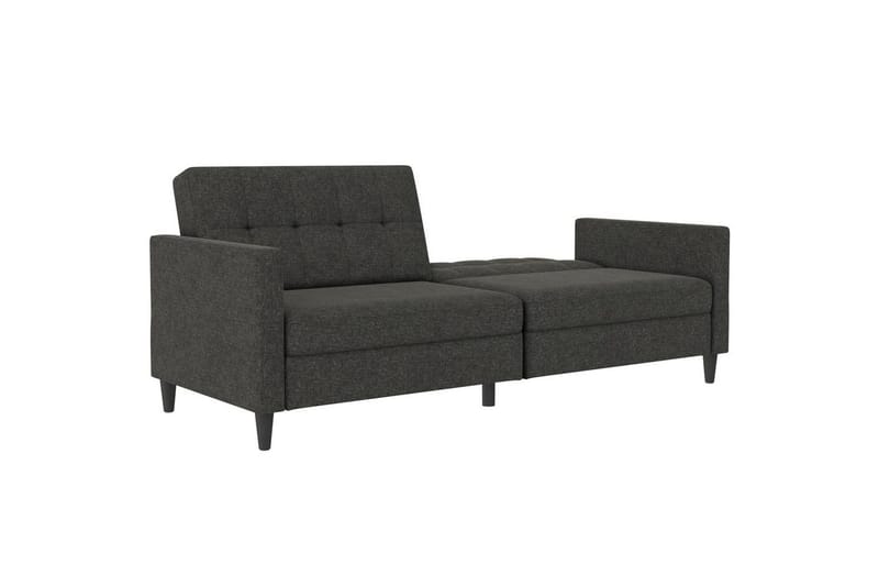 Vuodesohva Hartford 203x83x82 cm, Antrasiitti, Pellavakankaan näköinen (100% polyesteri) - 203x83x82 cm, Antrasiitti, Pellavakankaan näköinen (100% polyesteri) - Huonekalut - Sohva - Vuodesohva - 3 istuttava vuodesohva