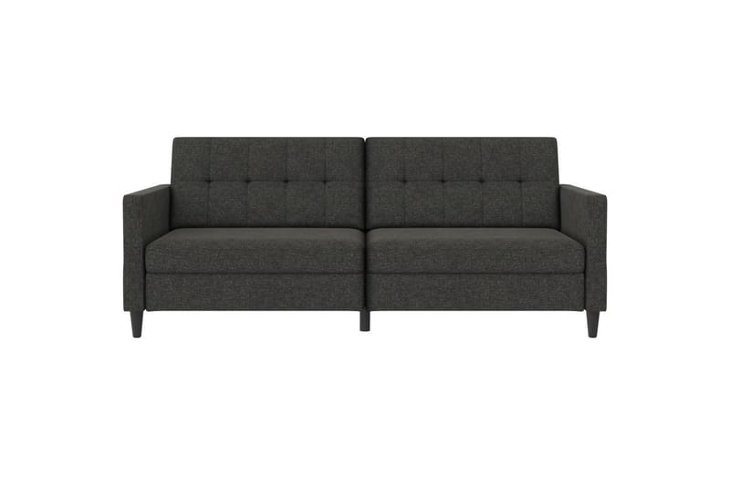 Vuodesohva Hartford 203x83x82 cm, Antrasiitti, Pellavakankaan näköinen (100% polyesteri) - 203x83x82 cm, Antrasiitti, Pellavakankaan näköinen (100% polyesteri) - Huonekalut - Sohva - Vuodesohva - 3 istuttava vuodesohva